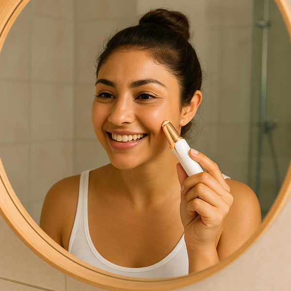 Depiladora facial de Alta precision flawless. reciba como regalo un espejo con luces que gira 360° + 5 brochas profesionales.